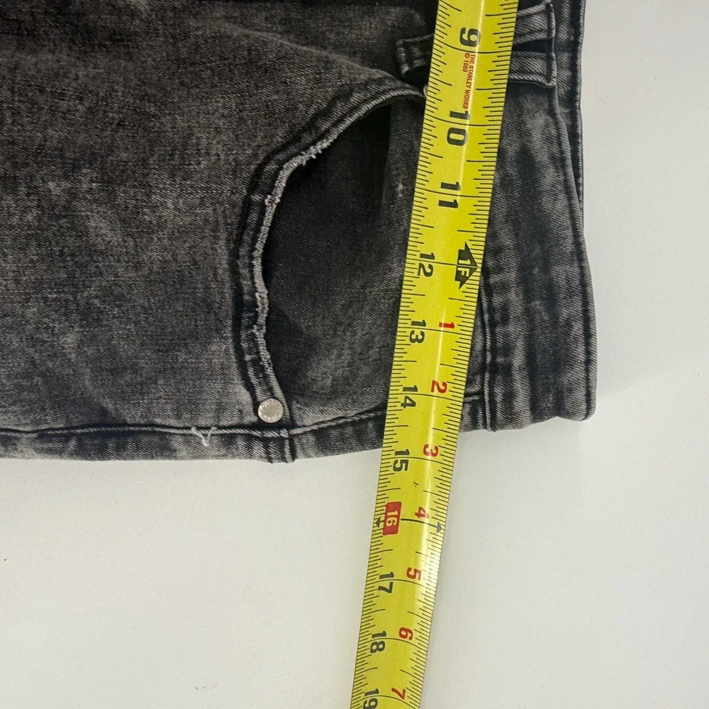 Kollar 203 Rockstars Old School Grey Acid Wash Skinny Jeans Mens 32 Distressed